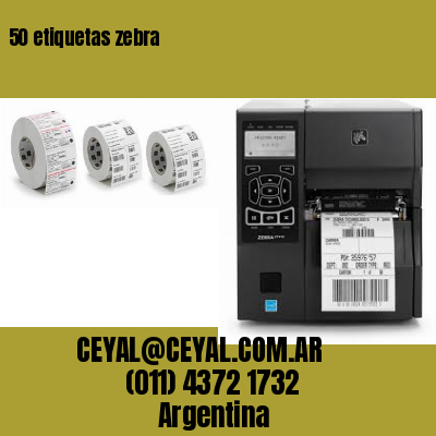 50 etiquetas zebra