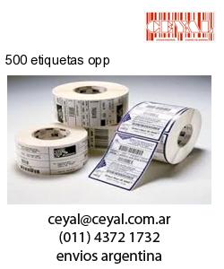 500 etiquetas opp