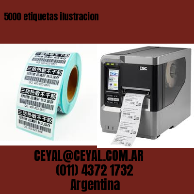 5000 etiquetas ilustracion