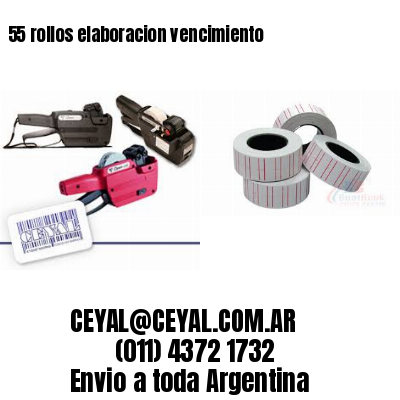 55 rollos elaboracion vencimiento