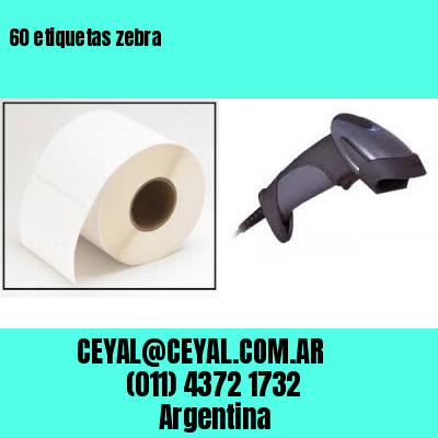 60 etiquetas zebra
