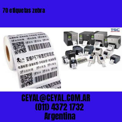 70 etiquetas zebra