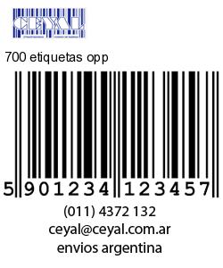 700 etiquetas opp