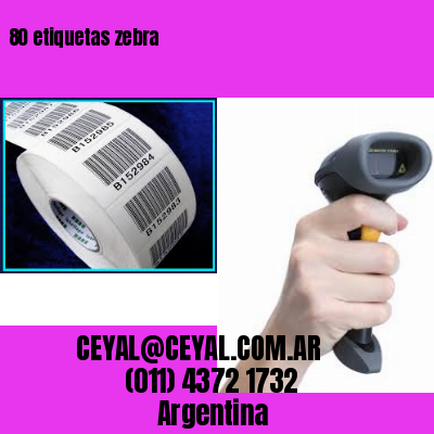 80 etiquetas zebra