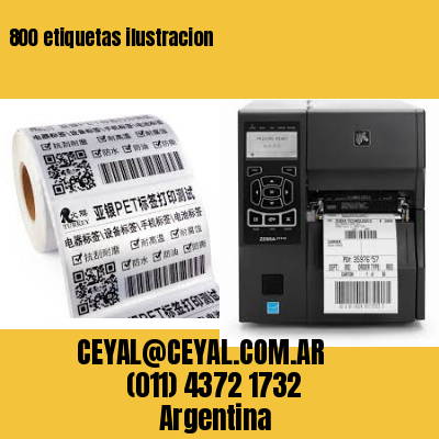 800 etiquetas ilustracion
