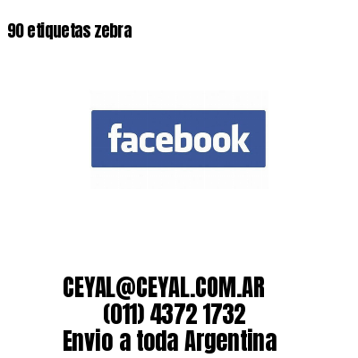 90 etiquetas zebra