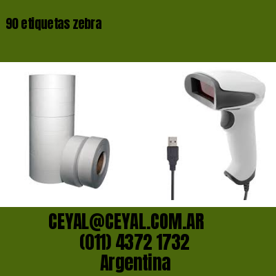 90 etiquetas zebra