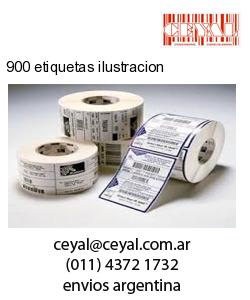 900 etiquetas ilustracion
