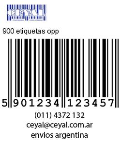 900 etiquetas opp