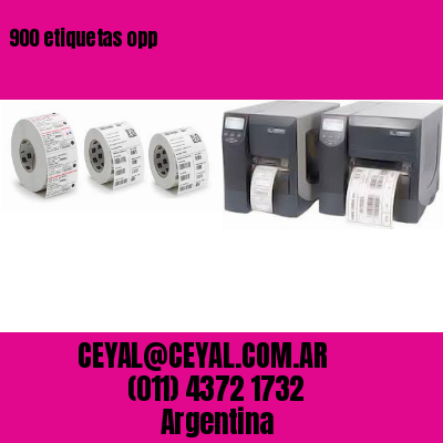 900 etiquetas opp