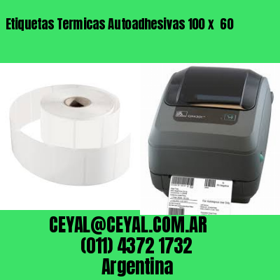 Etiquetas Termicas Autoadhesivas 100 x  60