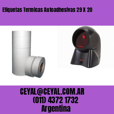 Etiquetas Termicas Autoadhesivas 29 X 20