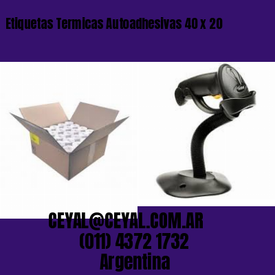 Etiquetas Termicas Autoadhesivas 40 x 20