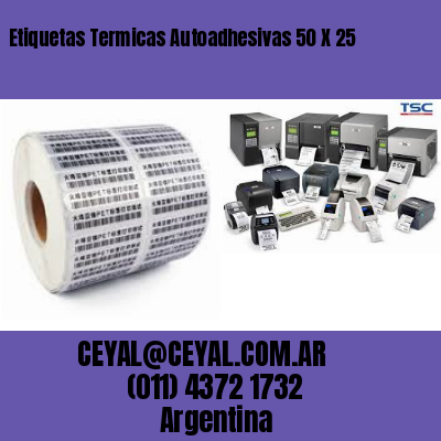 Etiquetas Termicas Autoadhesivas 50 X 25