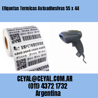 Etiquetas Termicas Autoadhesivas 55 x 44