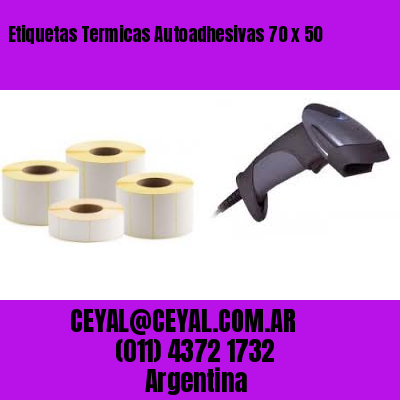 Etiquetas Termicas Autoadhesivas 70 x 50