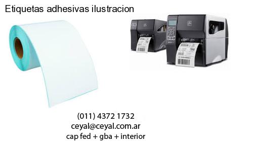 Etiquetas adhesivas ilustracion