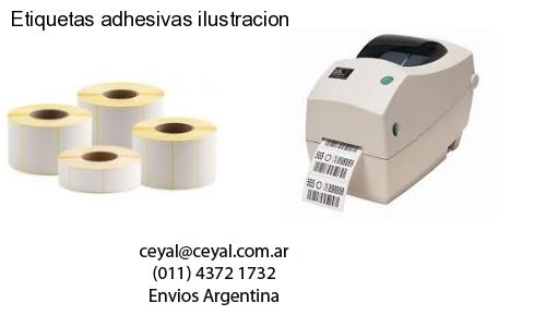 Etiquetas adhesivas ilustracion