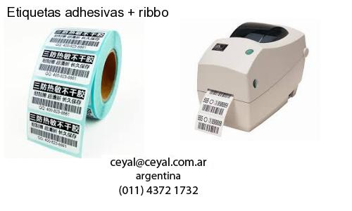 Etiquetas adhesivas   ribbo