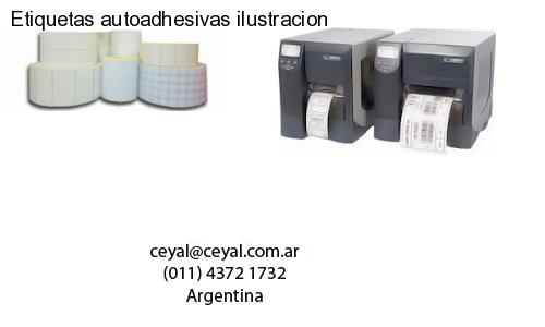 Etiquetas autoadhesivas ilustracion