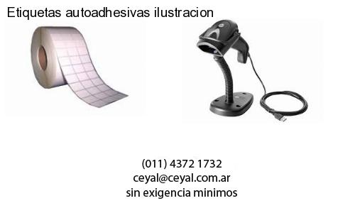 Etiquetas autoadhesivas ilustracion