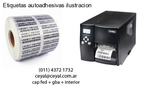 Etiquetas autoadhesivas ilustracion