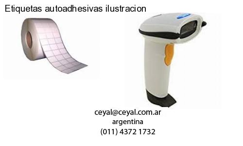 Etiquetas autoadhesivas ilustracion