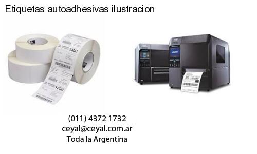 Etiquetas autoadhesivas ilustracion