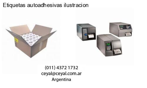 Etiquetas autoadhesivas ilustracion