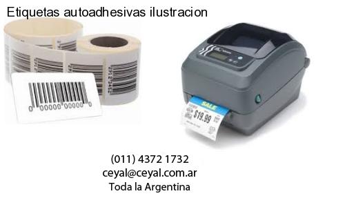 Etiquetas autoadhesivas ilustracion