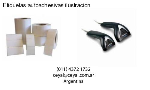 Etiquetas autoadhesivas ilustracion