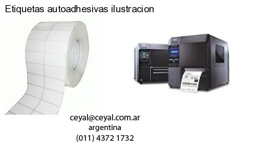 Etiquetas autoadhesivas ilustracion