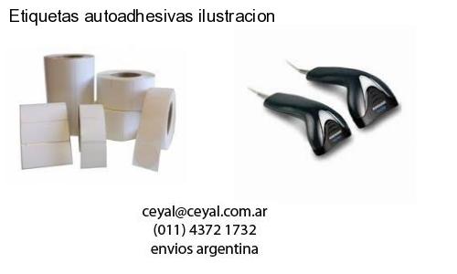 Etiquetas autoadhesivas ilustracion
