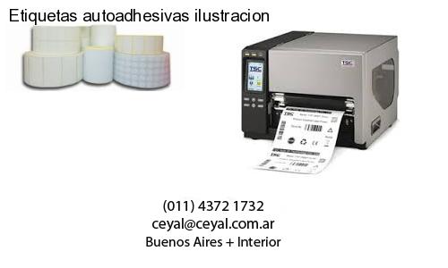 Etiquetas autoadhesivas ilustracion