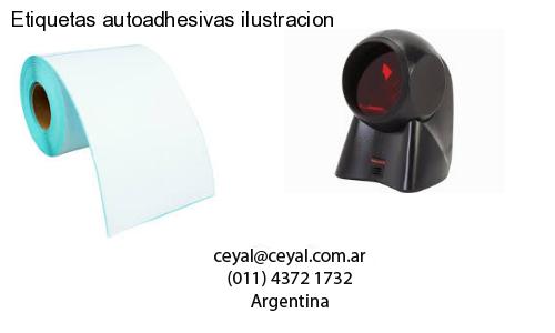 Etiquetas autoadhesivas ilustracion