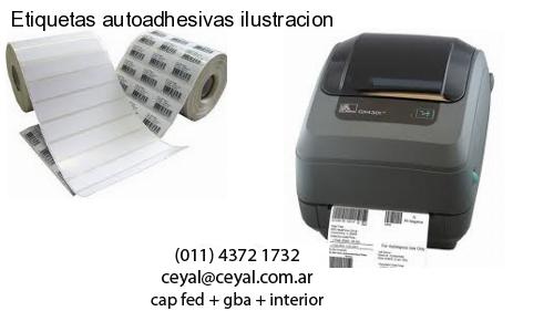 Etiquetas autoadhesivas ilustracion