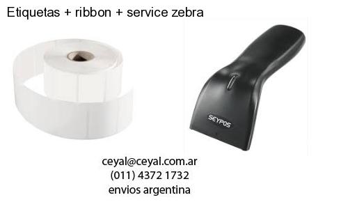 Etiquetas ribbon service zebra