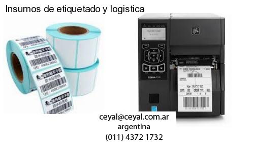 Insumos de etiquetado y logistica