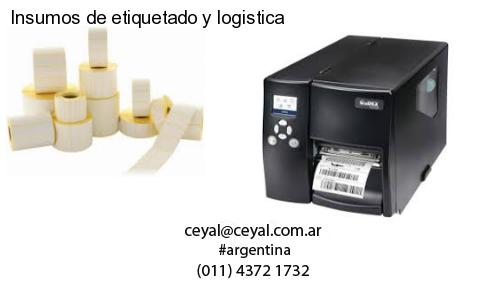 Insumos de etiquetado y logistica