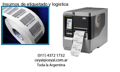 Insumos de etiquetado y logistica
