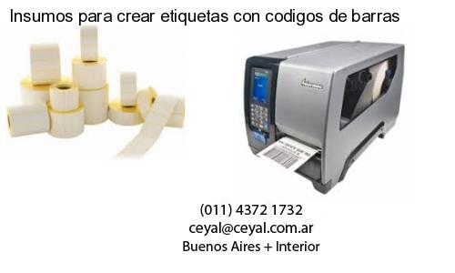 Insumos para crear etiquetas con codigos de barras