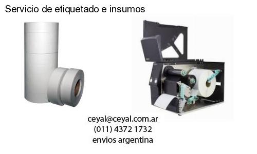 Servicio de etiquetado e insumos