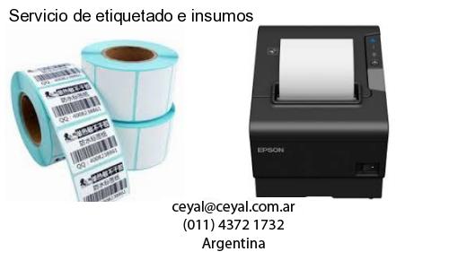Servicio de etiquetado e insumos