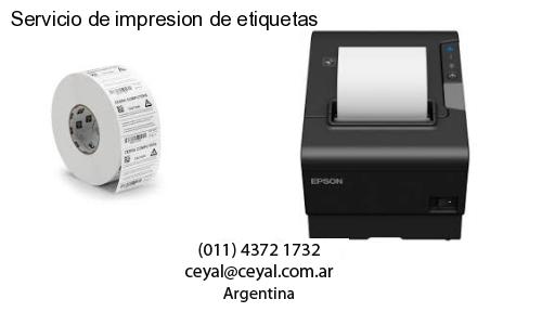 Servicio de impresion de etiquetas
