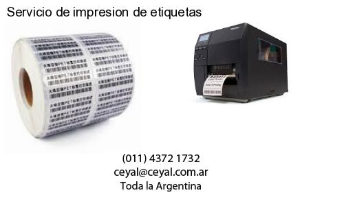 Servicio de impresion de etiquetas