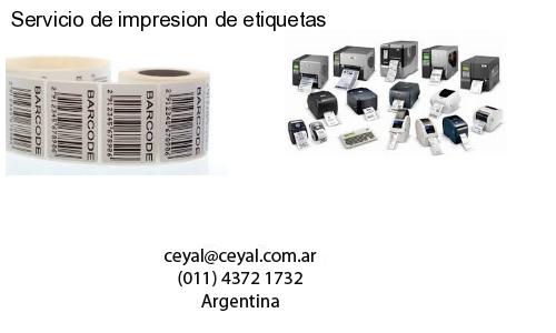 Servicio de impresion de etiquetas