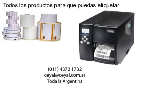 Todos los productos para que puedas etiquetar