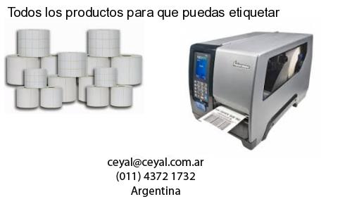 Todos los productos para que puedas etiquetar