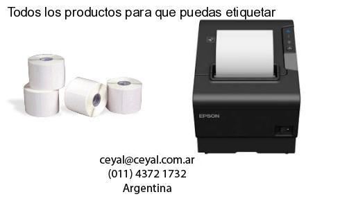 Todos los productos para que puedas etiquetar