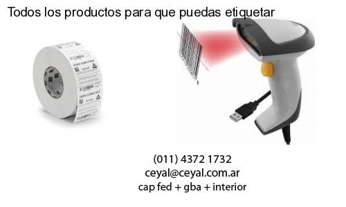 Todos los productos para que puedas etiquetar